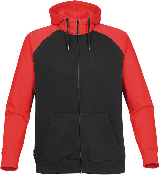 Hovedbilde  Omega Zip hoody (H) Sort/Rød